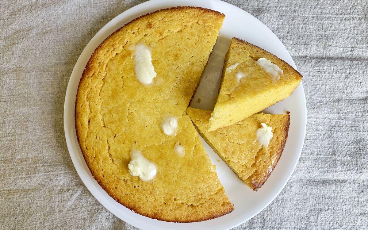 Masa harina and sugar give classic cornbread a more vivid corn flavor.