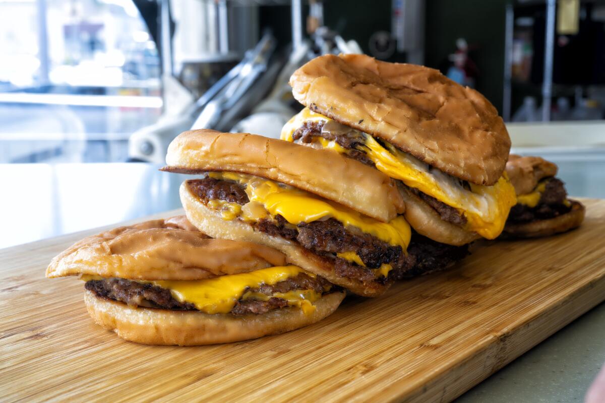The dirty flattop cheeseburger from chef-owner, Brandon Zanavich of The Friendly.