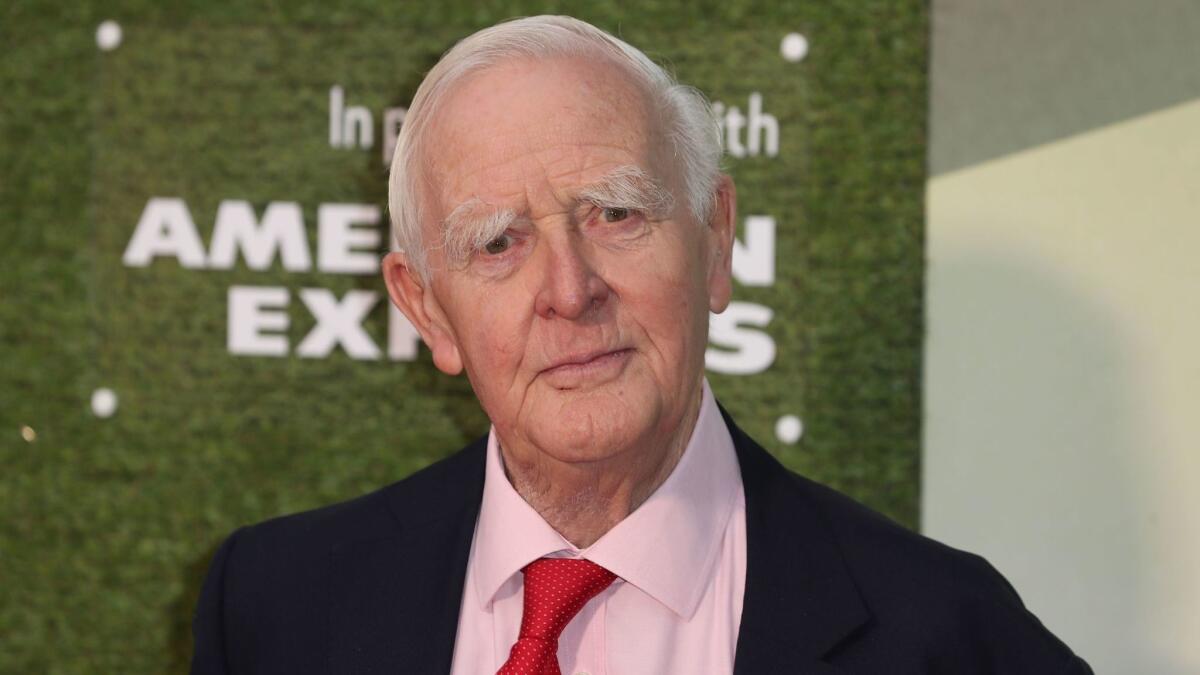 British author John le Carré at the October premiere of a series based on his "The Little Drummer Girl."