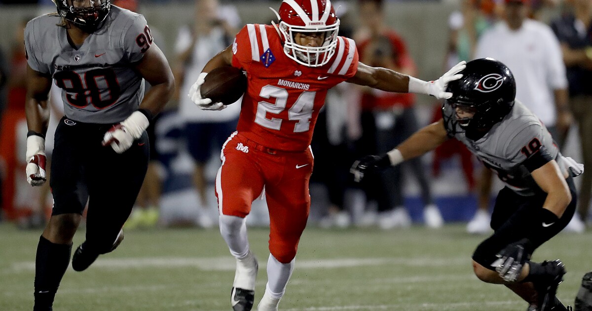 Top 25 High School Football Teams Results Los Angeles Times