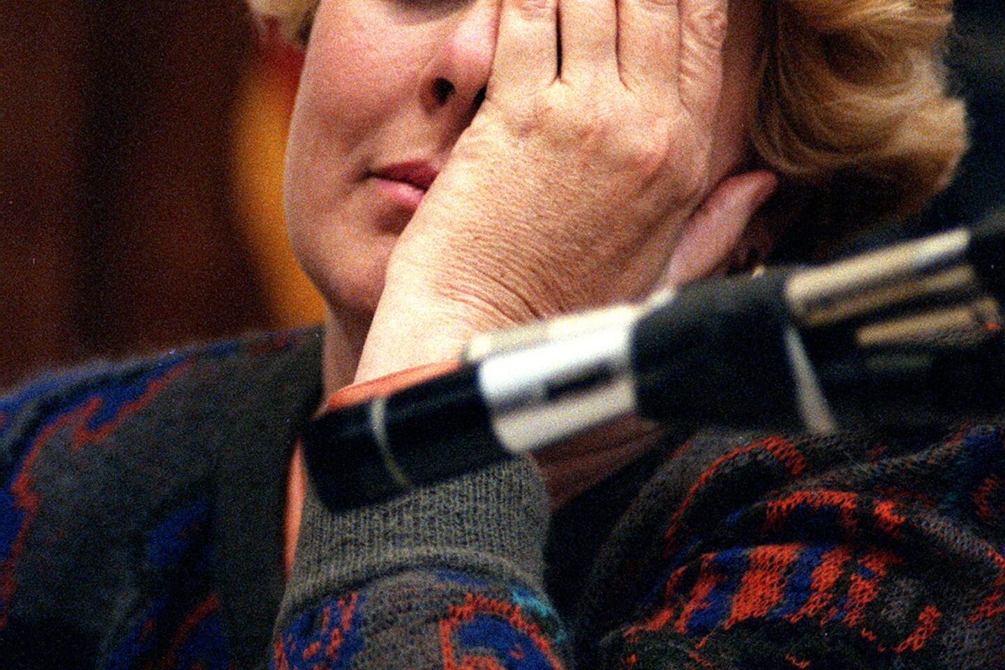 Broderick on Nov. 14, 1991, during her trial.