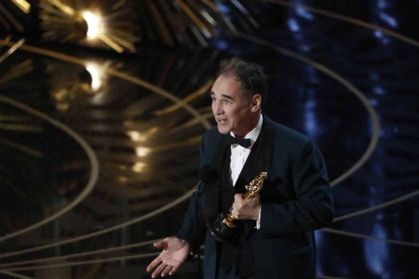 Mark Rylance won the Oscar for supporting actor for "Bridge of Spies."