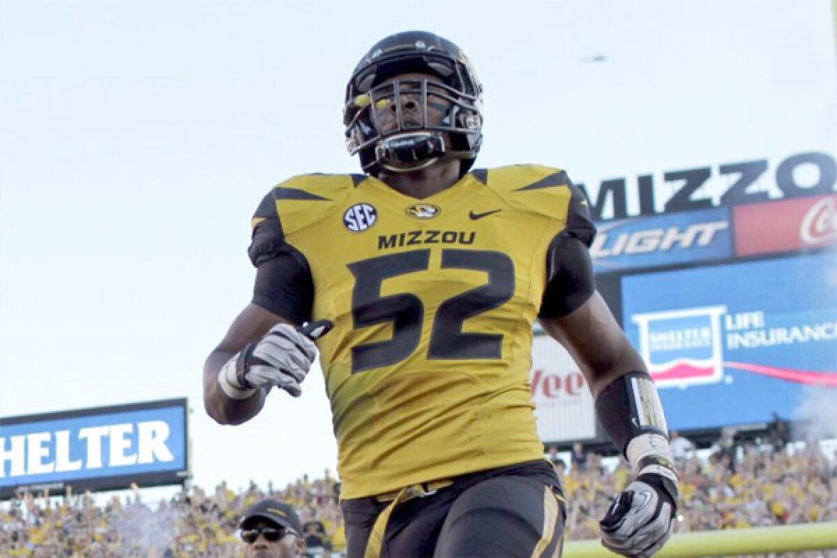 Missouri defensive end Michael Sam, the Southeastern Conference's co-defensive player of the year, came out publicly Sunday, announcing he was gay.