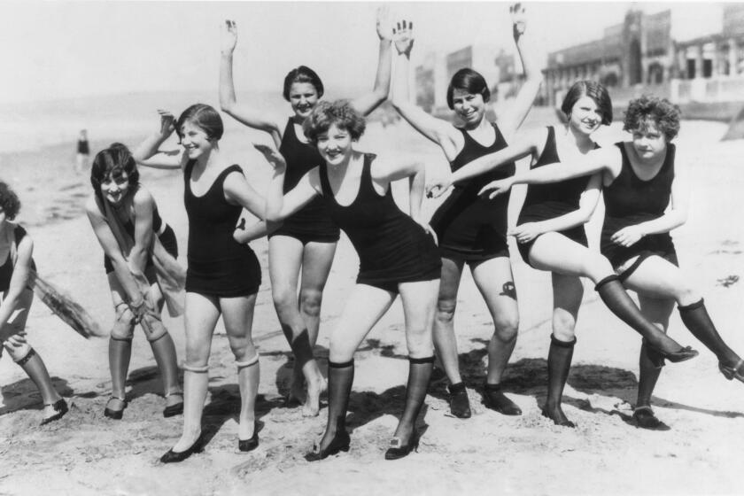 Women at Mission Beach circa 1928