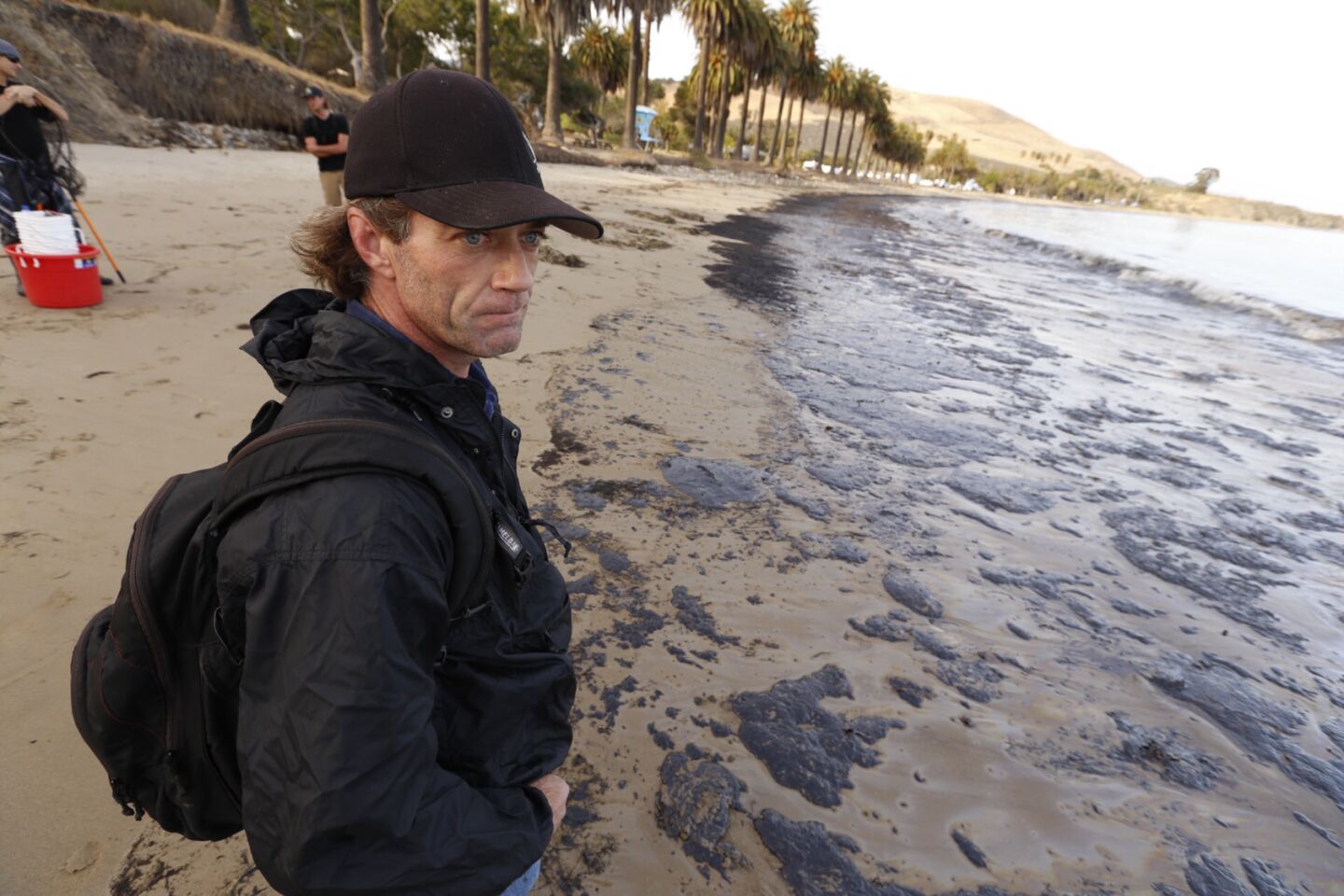 Oil spill on Santa Barbara County coast