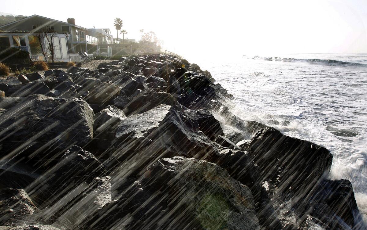 For years the waves at Broad Beach in Malibu have taken a toll on the beach and the residents who live nearby.