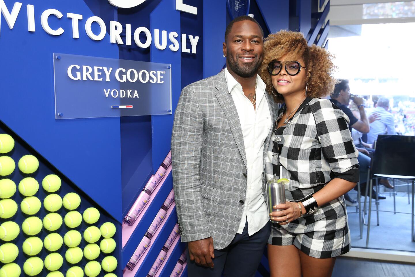 Kelvin Hayden (L) and Taraji P. Henson attend as Grey Goose toasts to the 2019 U.S. Open at Arthur Ashe Stadium on Sept. 7, 2019, in New York City.