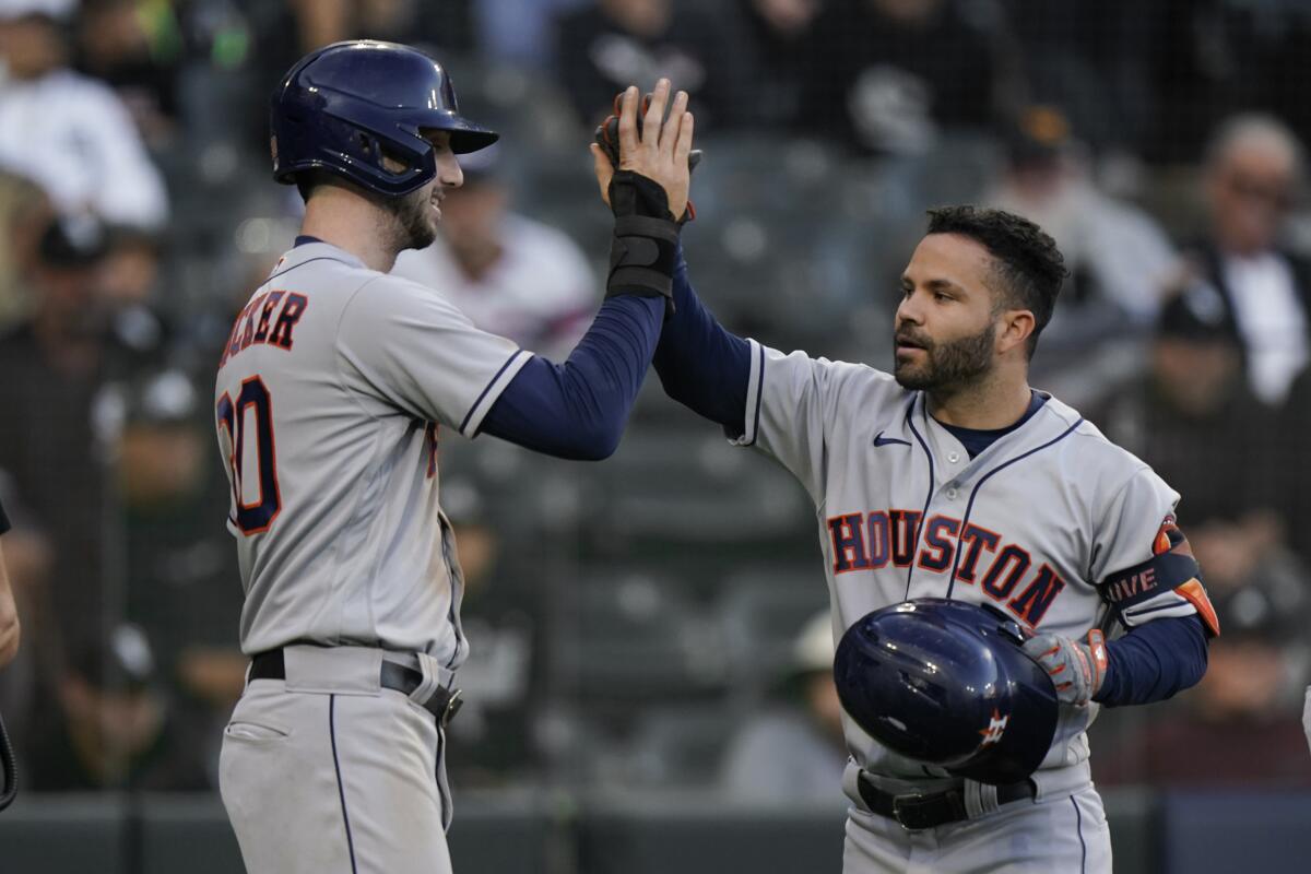 Jose Altuve, Astros going back to ALCS after topping White Sox - Los Angeles Times