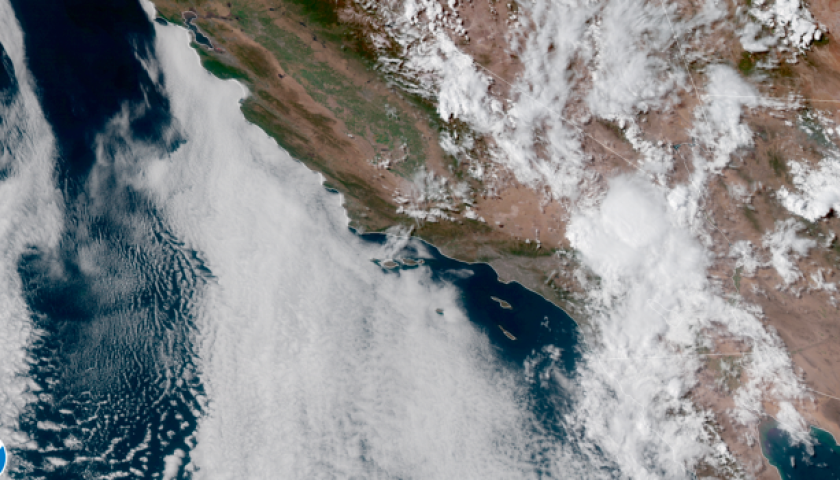 Monsoonal moisture spread across Southern California on Monday, bringing thunderstorms to parts of North San Diego County
