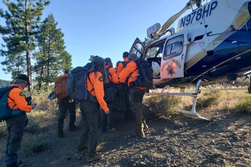 Nevada County Sheriff's Office Search and Rescue Team airlifted man who fell 70 feet while hiking in Tahoe National Forest