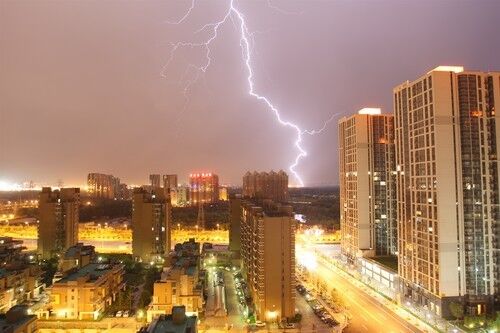 Lightning in Beijing, August 2008