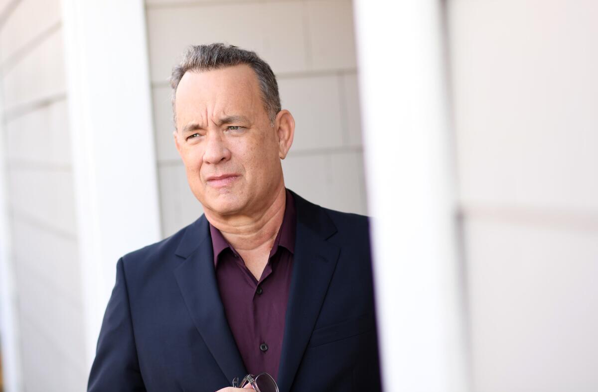 Tom Hanks, shown this month in Santa Monica. His work as Washington Post editor Ben Bradlee in "The Post" has placed the actor not only in awards-season conversation but in the thick of the current political debate.