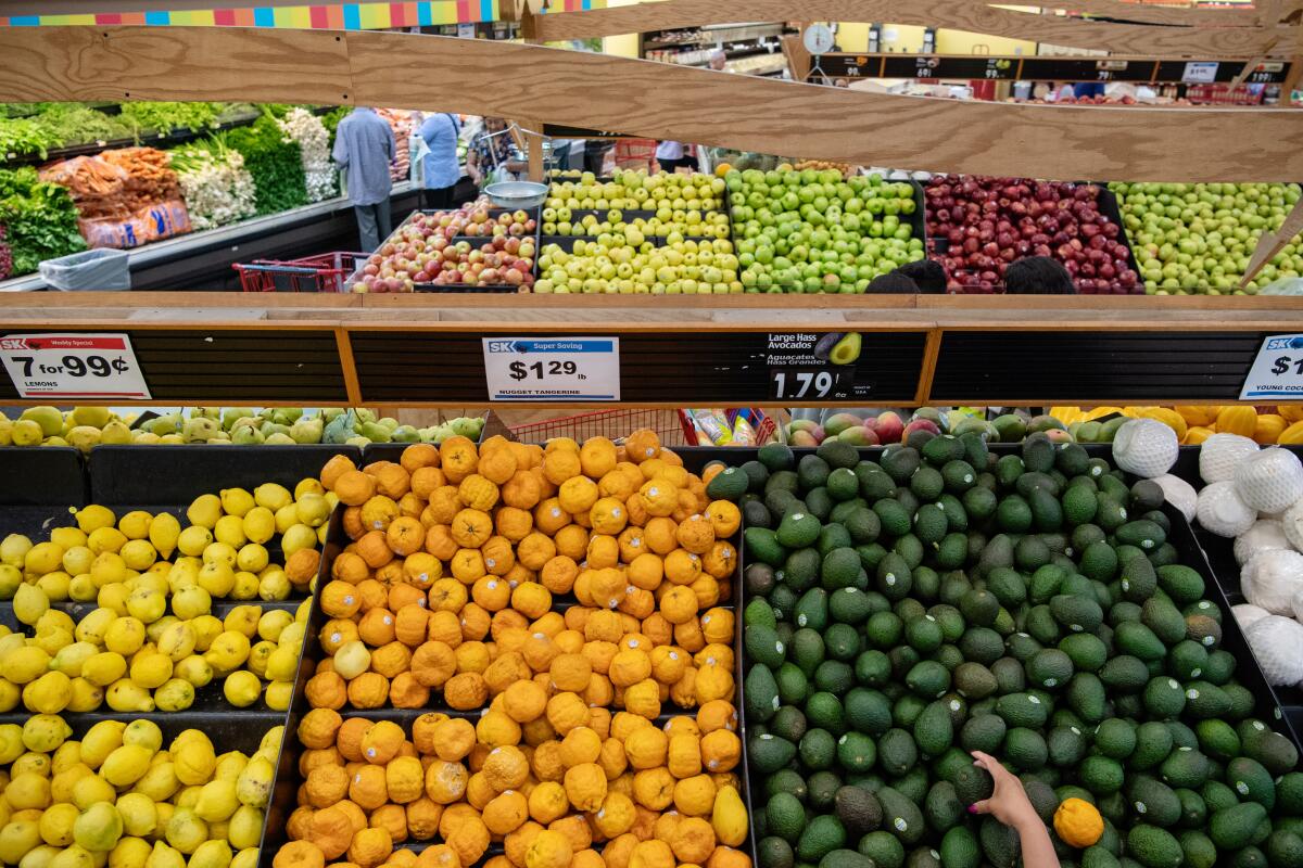 Lemons, oranges and avocados at Super King