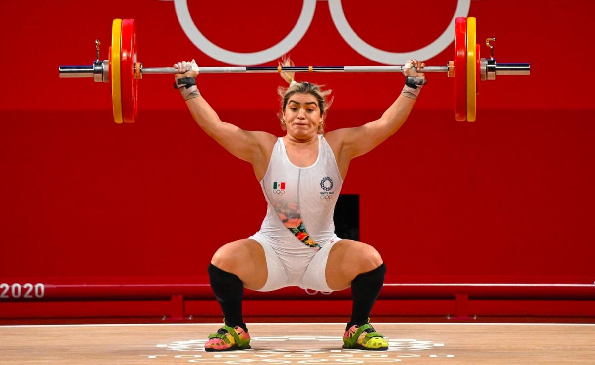 Aremi Fuentes, en la división de los 76 kilos de la halterofilia femenina, ganó bronce