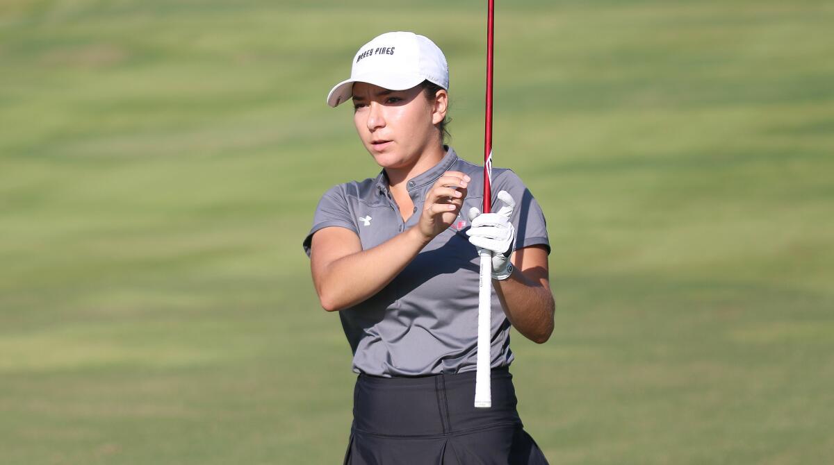 Sophomore Sofina Firouzi was the low scorer for CCA.