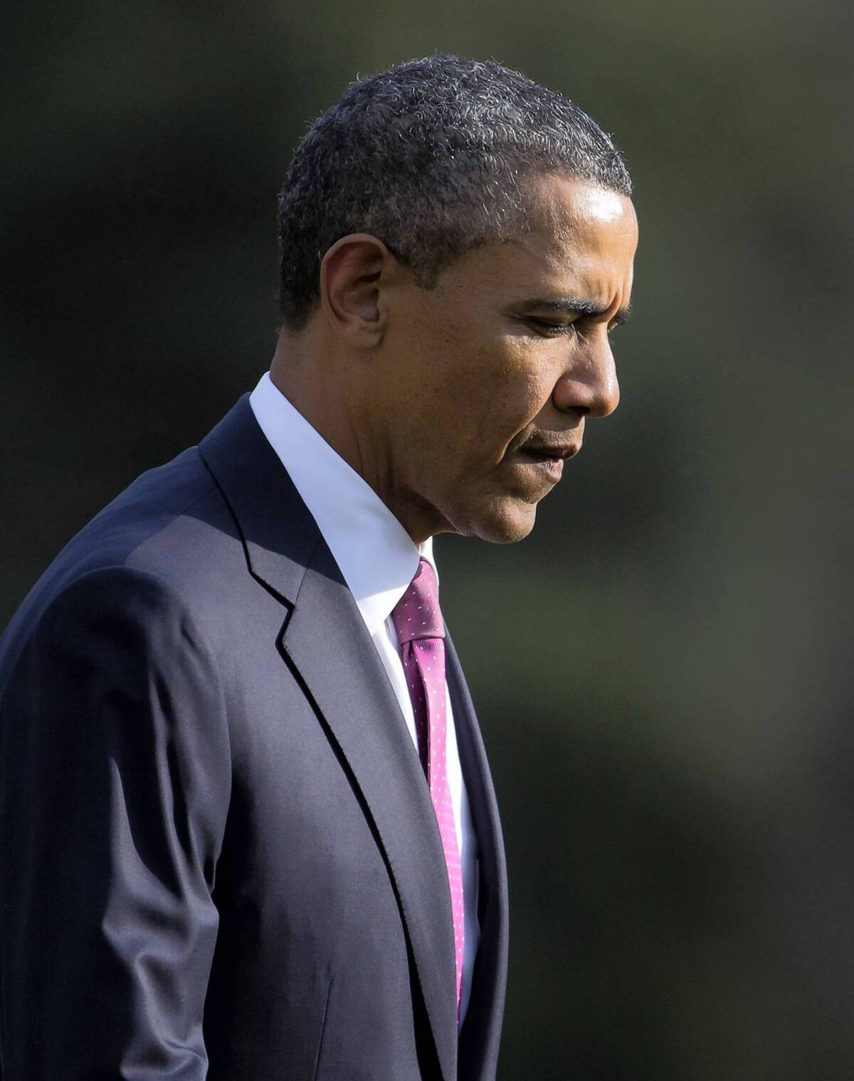 President Barack Obama walks across the South Lawn to the Oval Office of the White House in Washington. He will travel to Israel later this month.