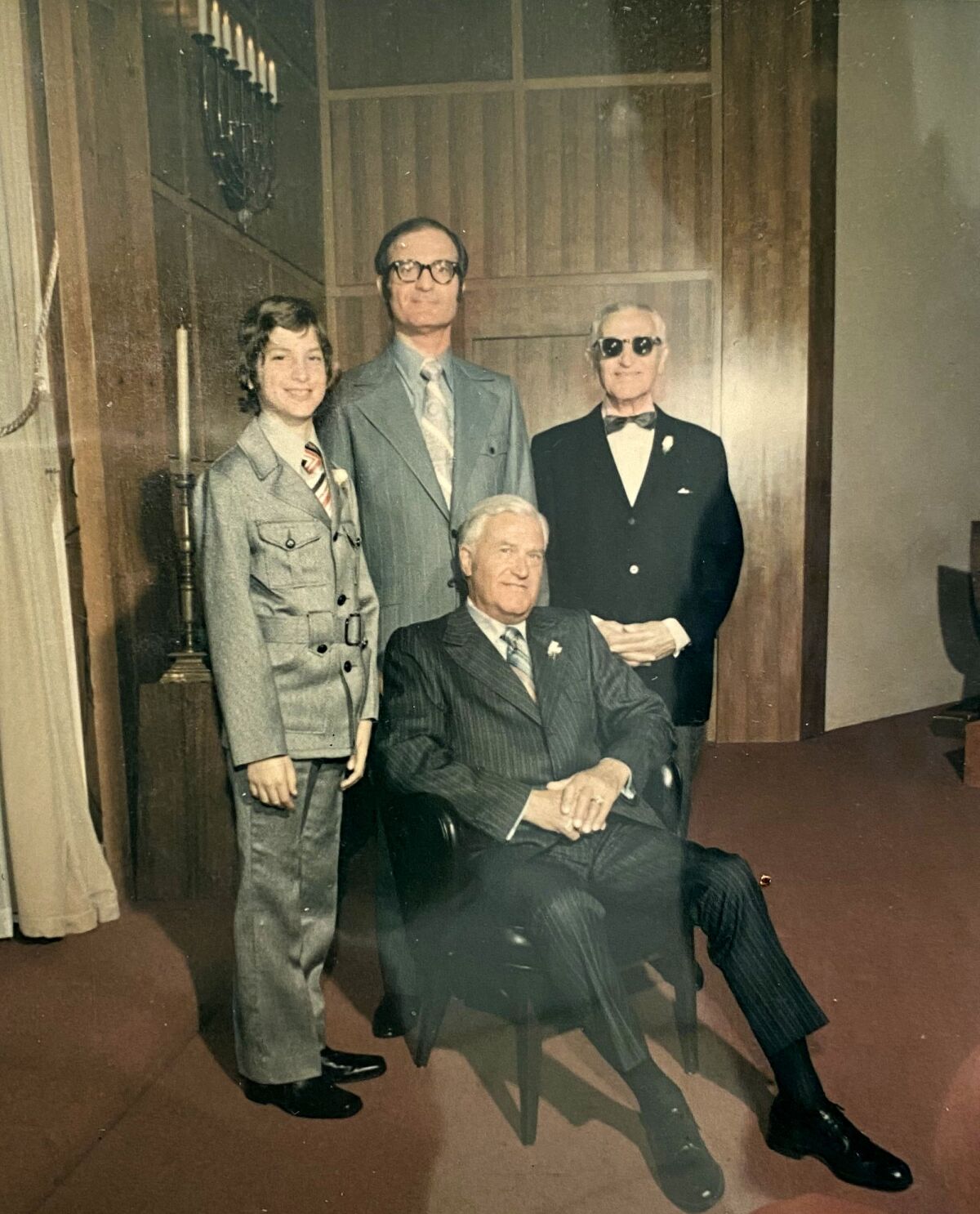 A bar mitzvah picture of Rabbi Donald Goor