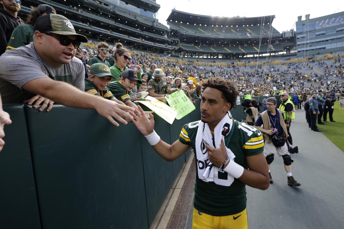 Packers facing uncertain situation at receiver as Jordan Love begins his  1st season as starting QB - The San Diego Union-Tribune