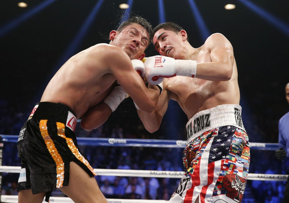Leo Santa Cruz's, right, power and punching speed, already an asset against men his age, was clearly superior to Cristian Mijares', who at 32 is seven years older and further fatigued by the fact this was his 59th pro fight.