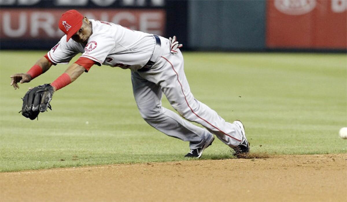 Angels shortstop Erick Aybar could be headed to the disabled list because of a left-heel contusion.