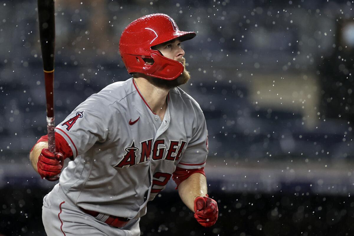 Angels prospect Jared Walsh adjusting to life as a two-way player - Los  Angeles Times