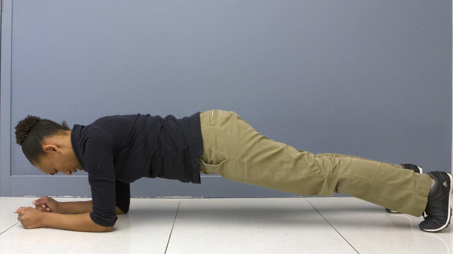 Proper plank position