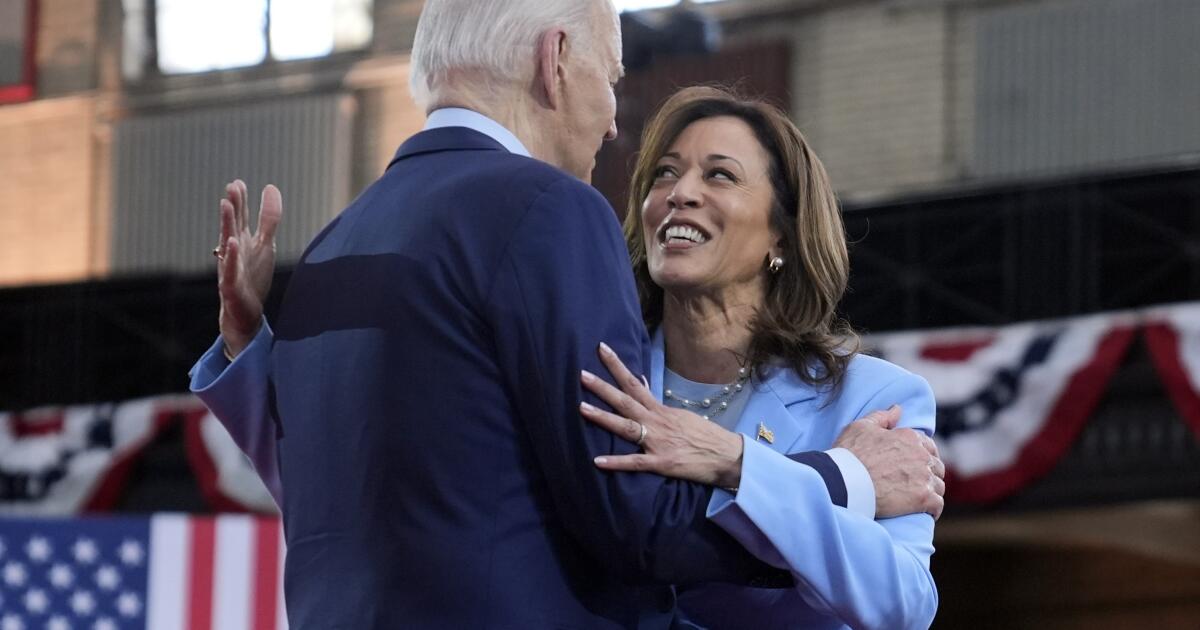 Abcarian: Who should replace President Biden if he leaves the race? The answer should be obvious Abcarian: Who should replace President Biden if he leaves the race? The answer should be obvious