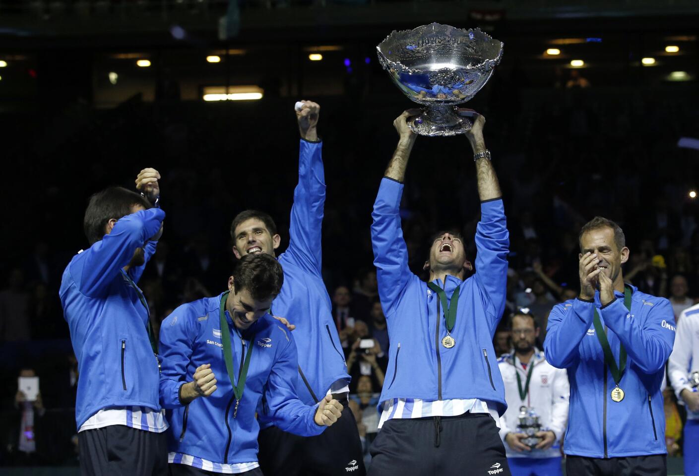 APphoto_Croatia Tennis Davis Cup Argentina