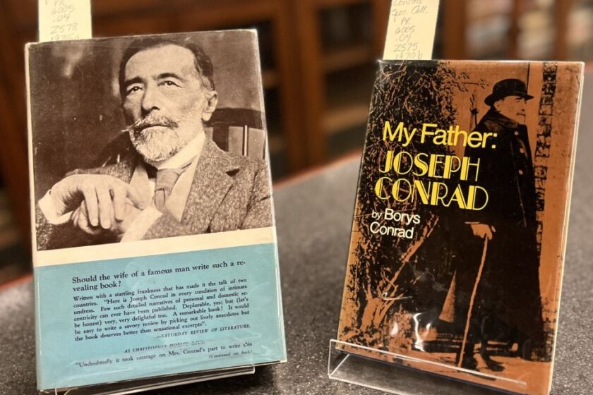 These books about Joseph Conrad are among 220 items given to Georgetown University library by a La Jolla collector.