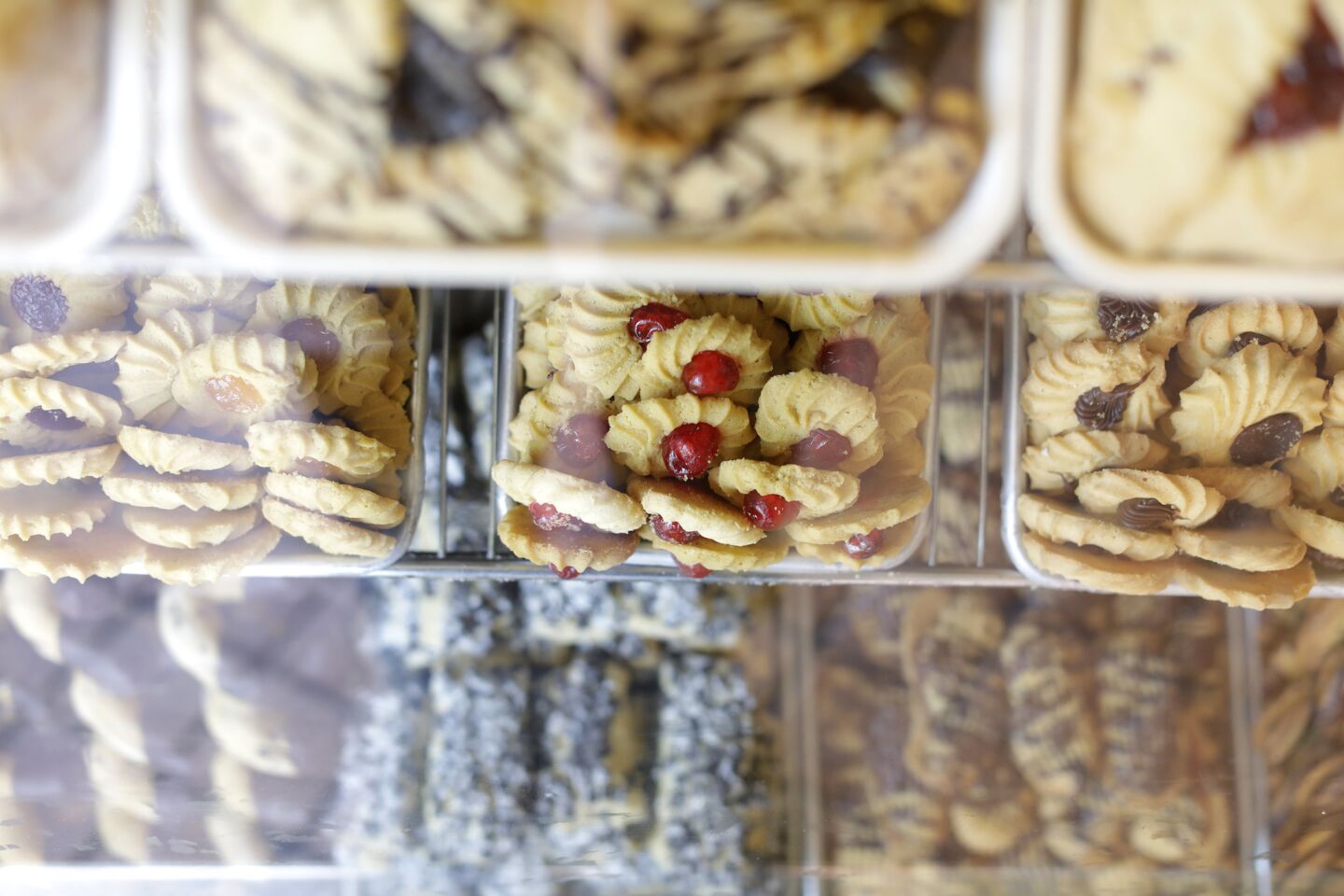 Cookies tempt in the bakery section at Canter's.