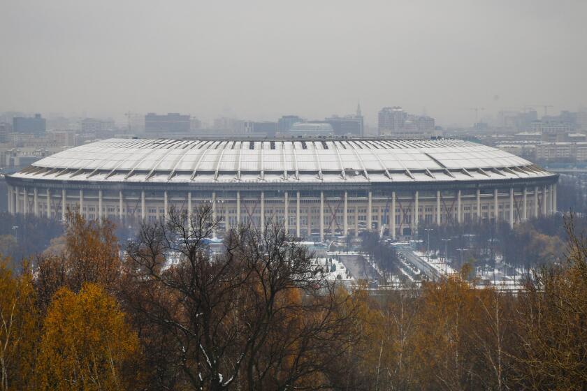 Luzhniki Stadium in Moscow is scheduled to host the 2018 World Cup final. FIFA officials say Russia will still host the event.