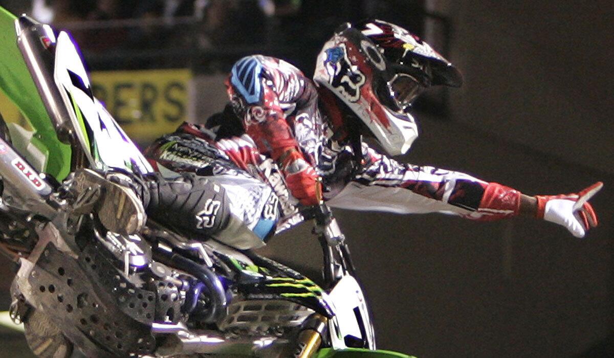 Two-time supercross champ James Stewart, shown in 2007, plans to appeal a 16-month suspension for failing a drug test.
