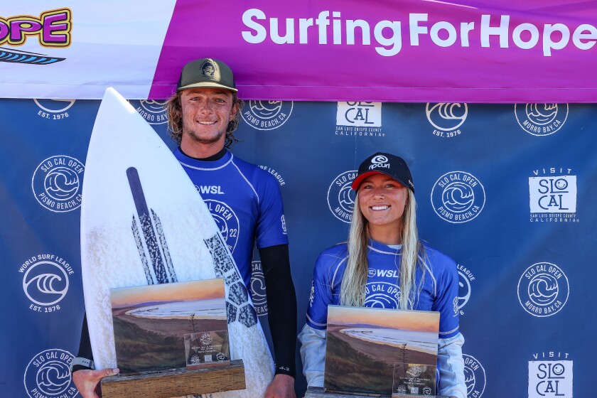 John Mel and Alyssa Spencer earned the 2022 SLO CAL Open Pismo Beach title.