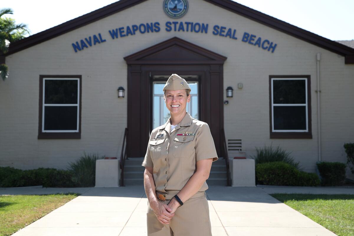 Navy Capt. Jessica J. O'Brien is the new commanding officer for the Naval Weapons Station in Seal Beach.