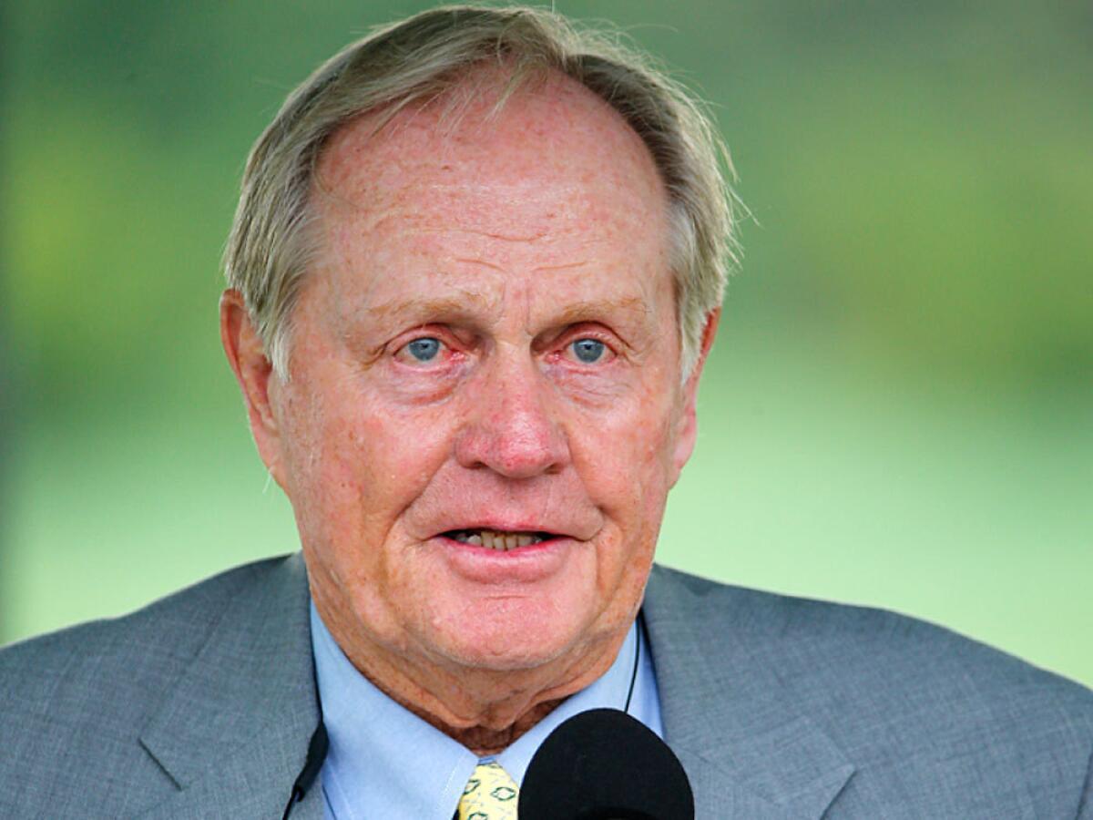 Jack Nicklaus speaks Wednesday prior to the start of the Memorial Tournament at Muirfield Village Golf Club.