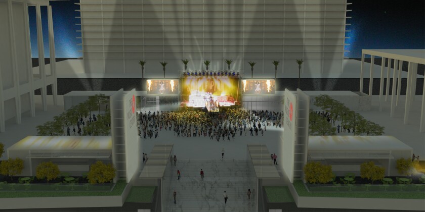 Vista de The Music Center.