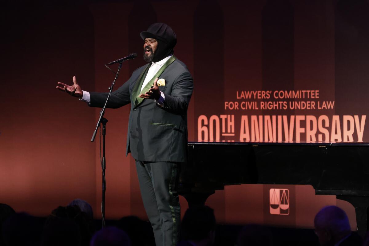 Gregory Porter, Grammy award-winning singer, songwriter, Oct., 4, 2023, in New York.