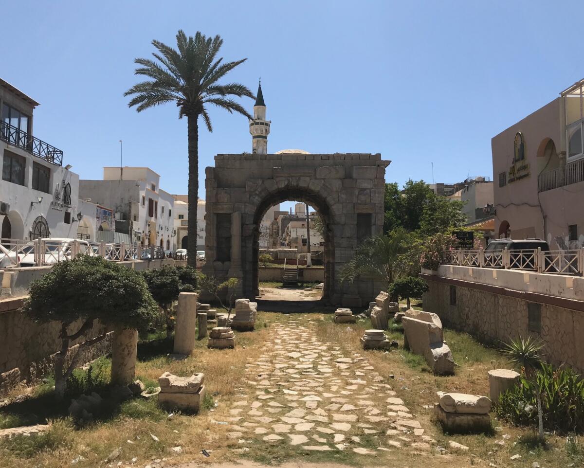 Tripoli's Marcus Aurelius arch, one of the Libyan city's most recognizable landmarks.