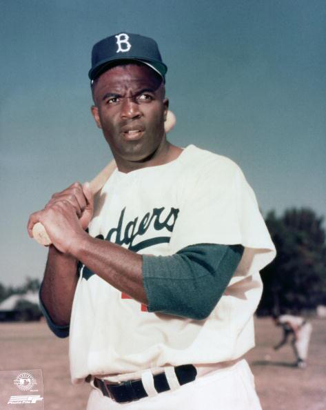 This image features six Brooklyn Dodgers in the dugout of