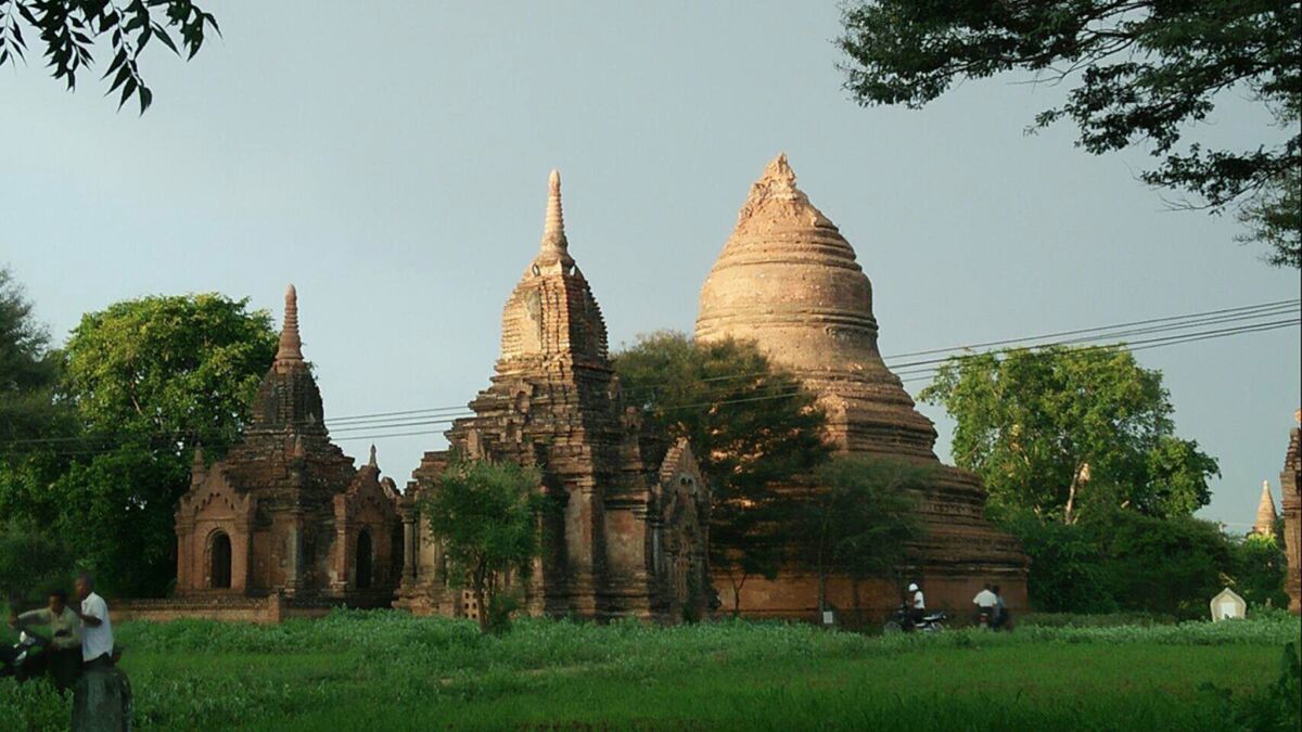 A quake-damaged temple in Bagan, Myanmar, on Aug. 24, 2016.
