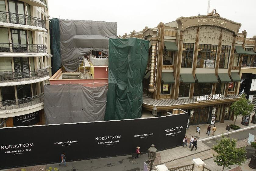 The new Nordstrom under construction at the Americana at Brand shopping center will have an entrance on Brand Boulevard.