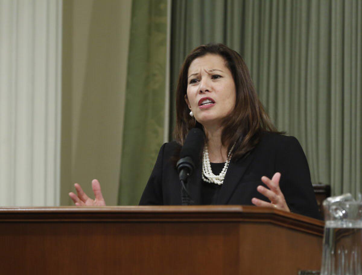 The California Supreme Court is considering a ruling in favor of nurses by Chief Justice Tani Cantil-Sakauye, who wrote the opinion while on a lower appellate court. Because of her prior ruling, she is not participating in the high court¿s case.
