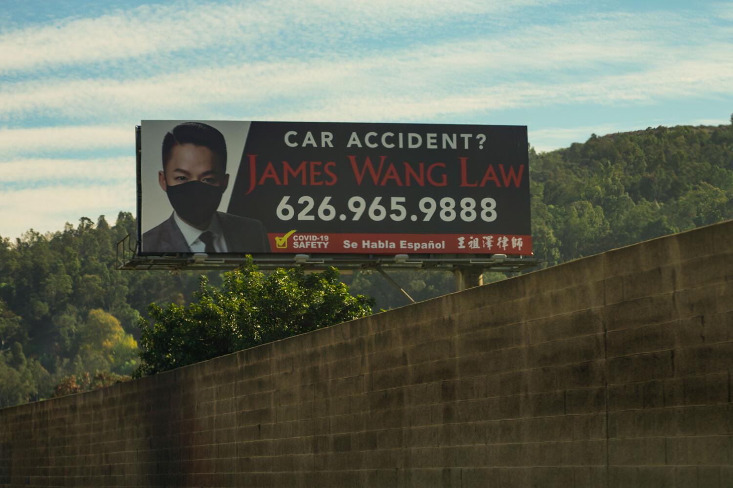 Image for display with article titled L.A. Sees a Surge of Billboards for Personal Injury Lawyers. You'll Never Guess Why