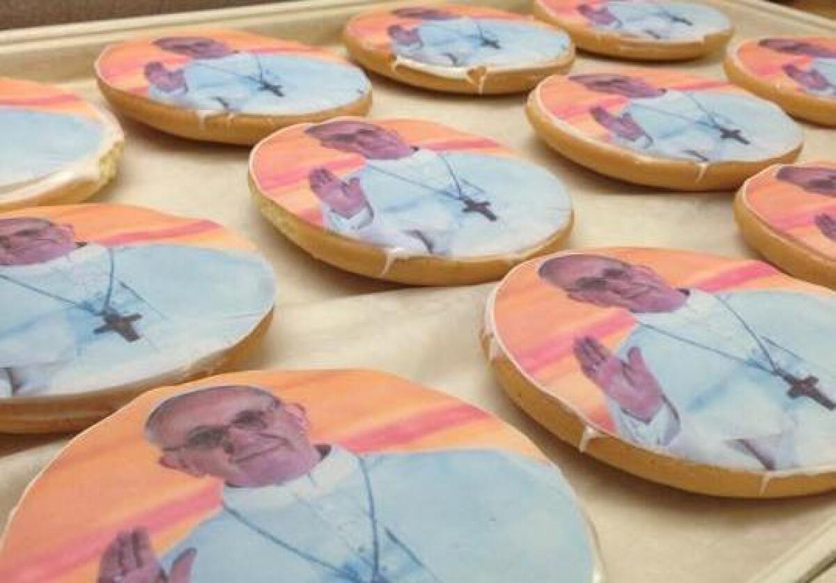 Arturo's Bakery in the Bronx said it has sold more than 200,000 cookies bearing the image of Pope Francis, even before his arrival in New York.