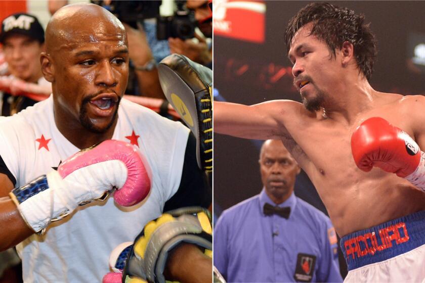Floyd Mayweather Jr's father is confident his son would easily prevail over Manny Pacquiao if the two were to ever meet in the ring.