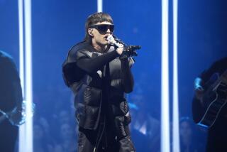 Peso Pluma performs during the MTV Video Music Awards 