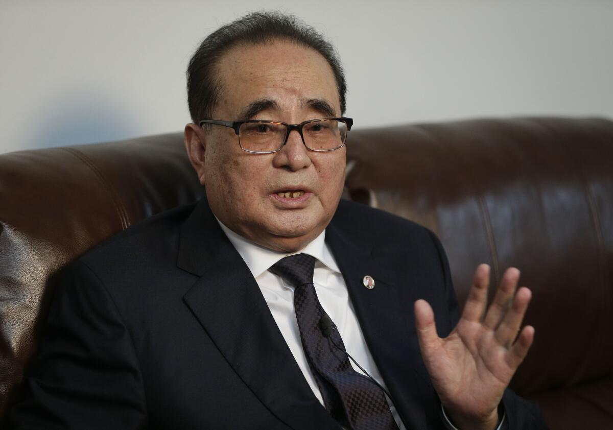 North Korean Foreign Minister Ri Su Yong gave a rare interview April 23 in New York.