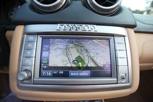 Ferrari California -- navigation screen