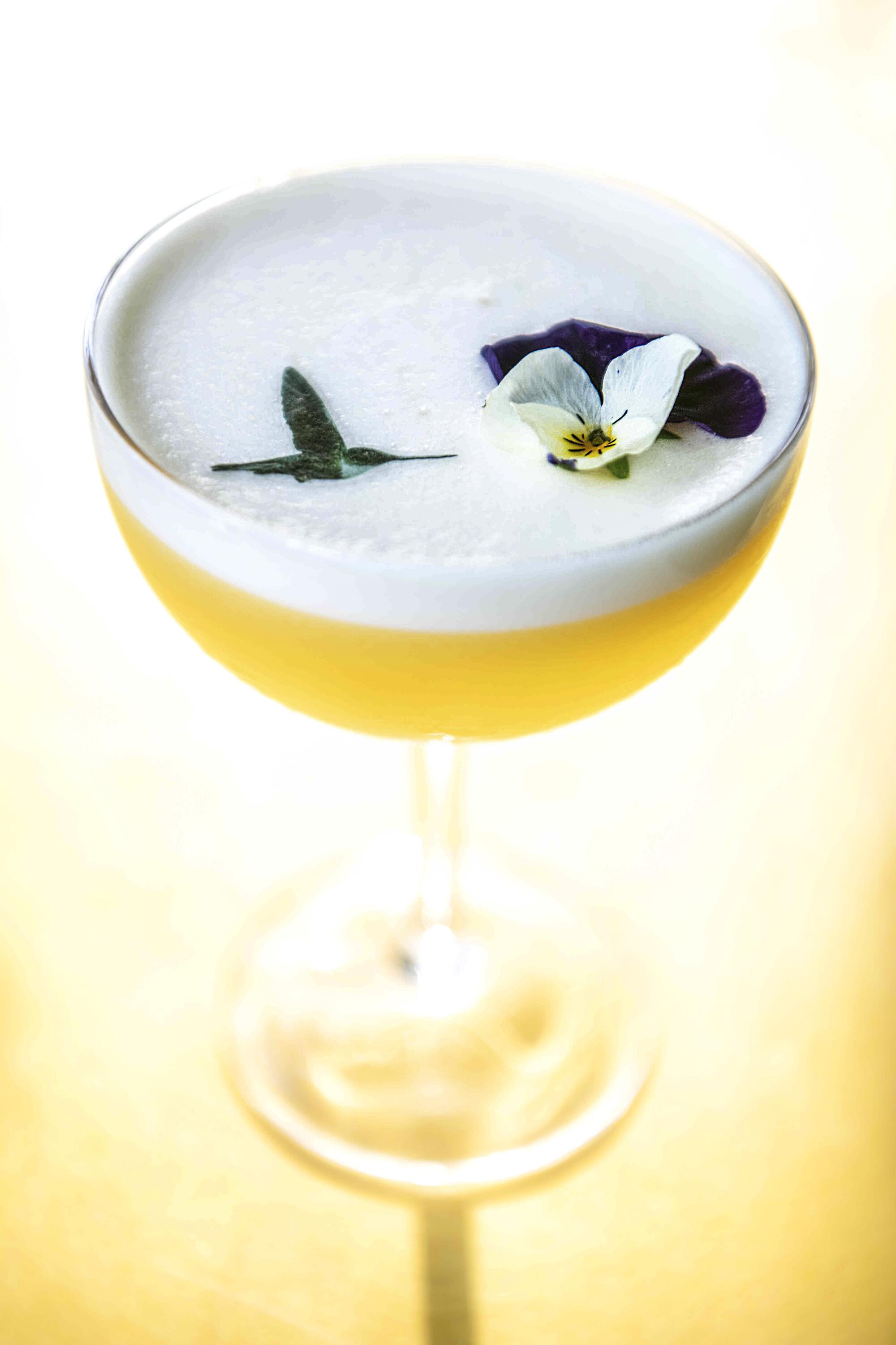 A vegan pisco sour. 