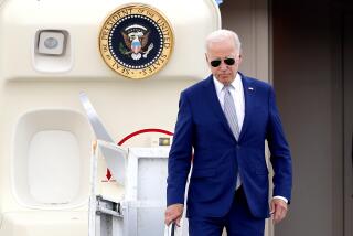 U.S. President Joe Biden arrives at the Noi Bai International Airport in Hanoi, Vietnam, Sunday, Sept. 10, 2023. (AP Photo/Minh Hoang, Pool)